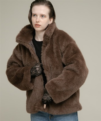 仿皮草夾克