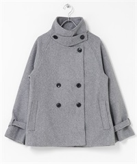 麥爾登針織立領大衣(灰色-FREE-GRAY)