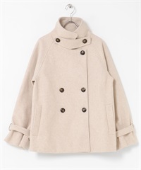 麥爾登針織立領大衣(膚色-FREE-BEIGE)