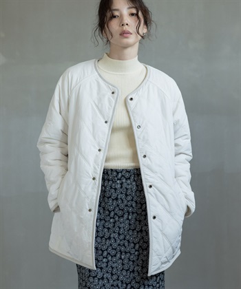 雙面穿絨毛防潑水絎縫大衣