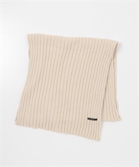 羅紋針織圍巾(亞麻色-one-IVORY)