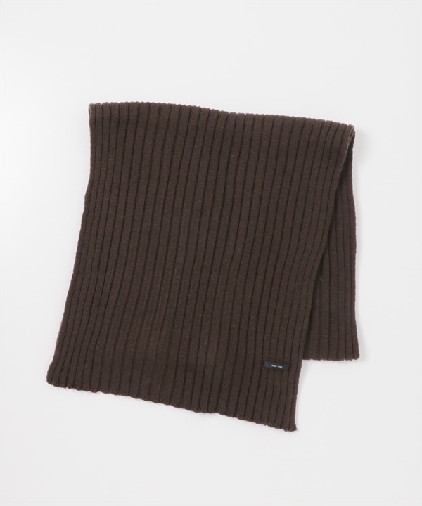羅紋針織圍巾(棕色-one-BROWN)