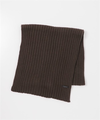 羅紋針織圍巾(棕色-one-BROWN)