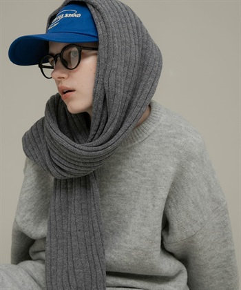 羅紋針織圍巾