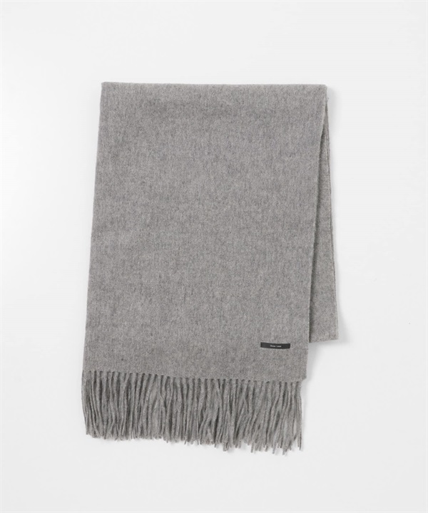 寬版羊毛圍巾(淺灰色-one-LIGHT GRAY)