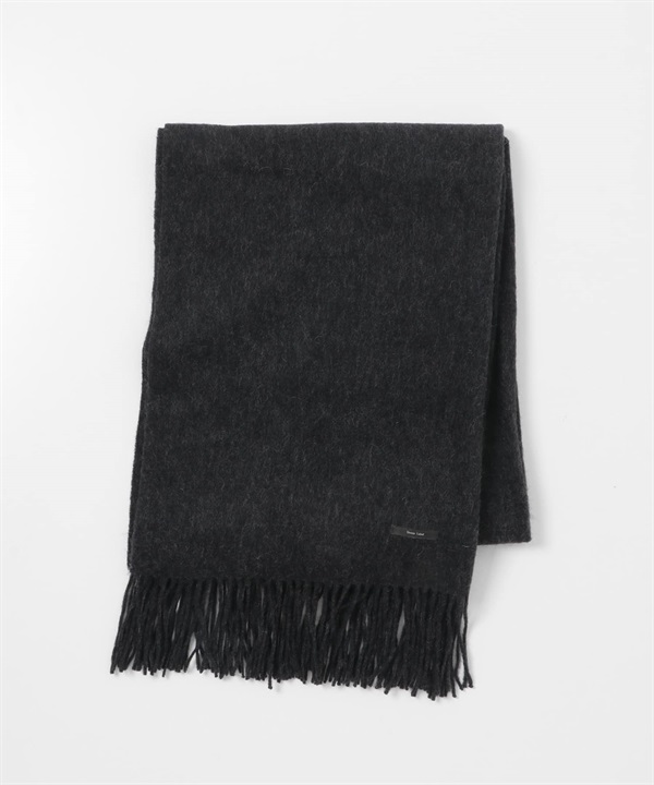 寬版羊毛圍巾(炭灰色-one-CHARCOAL GRAY)