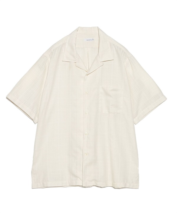 nanamica / Open Collar Panama S/S Shirt(Off White-S-WHITE)