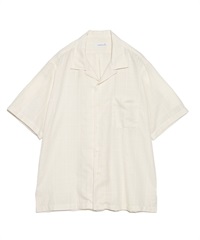 nanamica / Open Collar Panama S/S Shirt(Off White-S-WHITE)