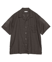 nanamica / Open Collar Panama S/S Shirt(Charcoal-S-CHARCOAL GRAY)