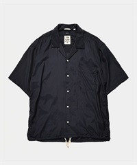 nanamica / Open Collar S/S Shirt 開領寬版襯衫(深藍色-M-NAVY)