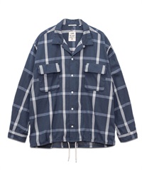 nanamica / Flannel PALAKA Check Shirt 法蘭絨格紋襯衫(深藍色-S-NAVY)