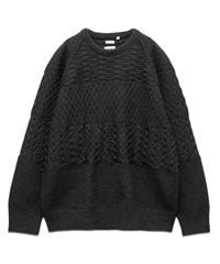 nanamica / Crew Neck Sweater 針織上衣(黑色-S-BLACK)