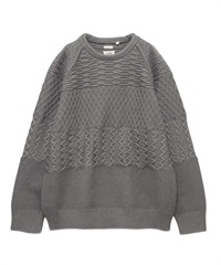 nanamica / Crew Neck Sweater 針織上衣(灰色-S-GRAY)