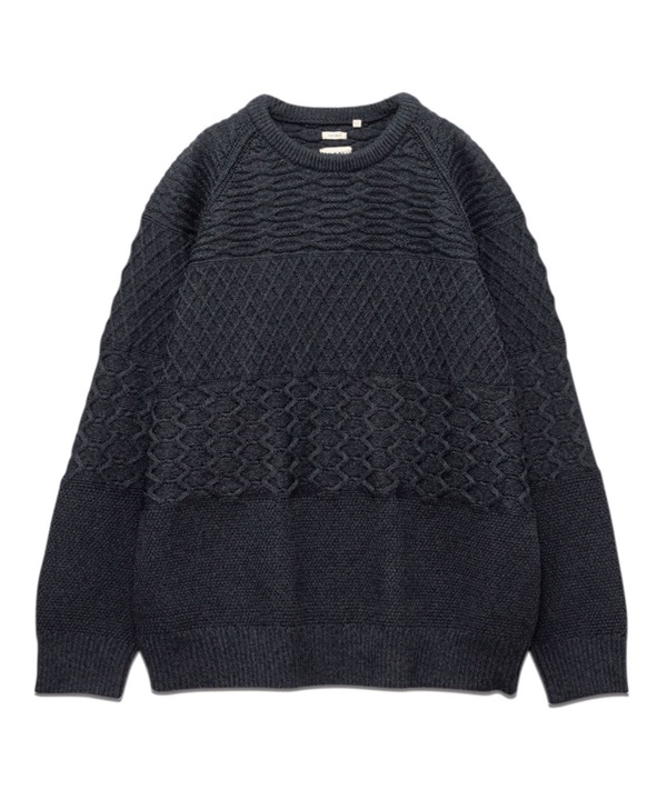 nanamica / Crew Neck Sweater 針織上衣(深藍色-S-NAVY)