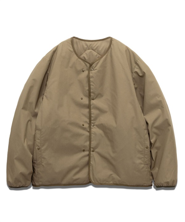 nanamica / Reversible Down Cardigan 雙面川羽絨開襟衫(淺褐色-S-BEIGE)