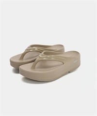 OOFOS / OOmega W1410 紓壓夾腳拖鞋(女款)(卡其色-US6(23cm)-BEIGE)