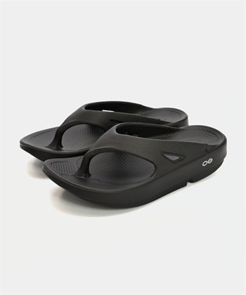 OOFOS / Ooriginal M1000 紓壓夾腳拖鞋 (男款)(黑色-US9-BLACK)