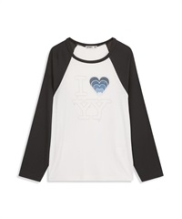 OPEN YY / I LOVE YY RAGLAN TEE(藍色-S-LIGHT BLUE)