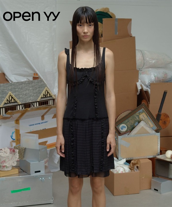 OPEN YY / FLAPPER PLEATS DRESS