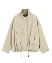 OPEN YY / DRAWN TRENCH BOMBER(膚色-S-BEIGE)