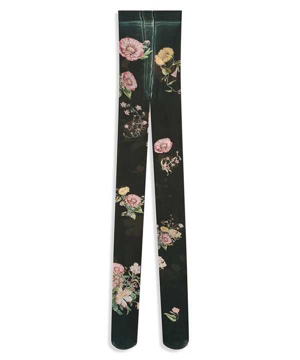 OPEN YY / YY FLORAL TIGHTS(黑色-one-其他黑色)