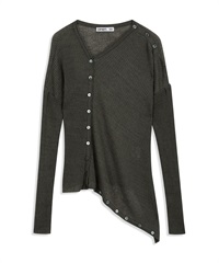 OPEN YY / CONVERTIBLE DRAPE CARDIGAN(深橄欖綠-S-OLIVE)