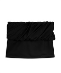 OPEN YY / ROLLED WAIST MINI SKIRT(黑色-S-BLACK)