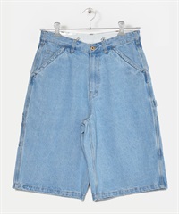 UNIVERSAL OVERALL / 丹寧寬鬆畫家七分褲(藍色-M-INDIGO BLUE)