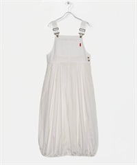 UNIVERSAL OVERALL / 拼接尼龍氣球吊帶裙(白色-FREE-WHITE)