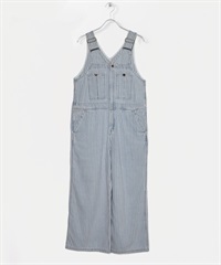 UNIVERSAL OVERALL / 條紋丹寧連身吊帶褲(淺藍色-FREE-LIGHT INDIGO BLUE)