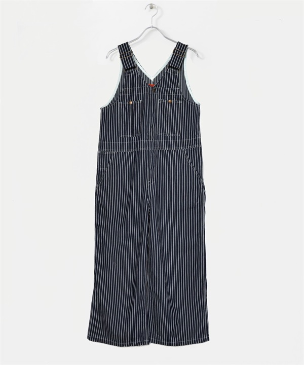 UNIVERSAL OVERALL / 條紋丹寧連身吊帶褲