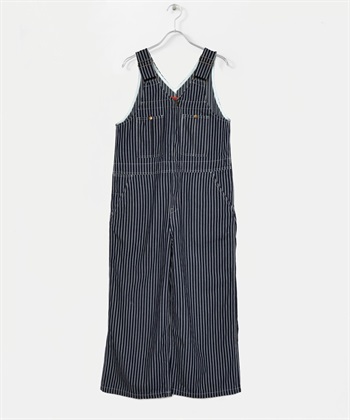 UNIVERSAL OVERALL / 條紋丹寧連身吊帶褲