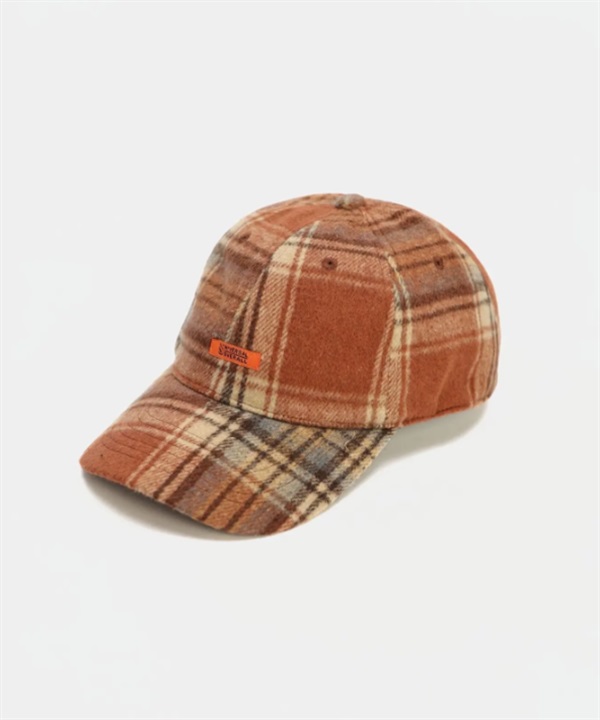 UNIVERSAL OVERALL / CHECK CAP(棕色-ONE-BROWN)