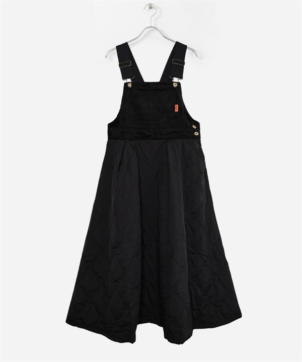 UNIVERSAL OVERALL / MIX JUMPER SKIRT(黑色-FREE-BLACK)