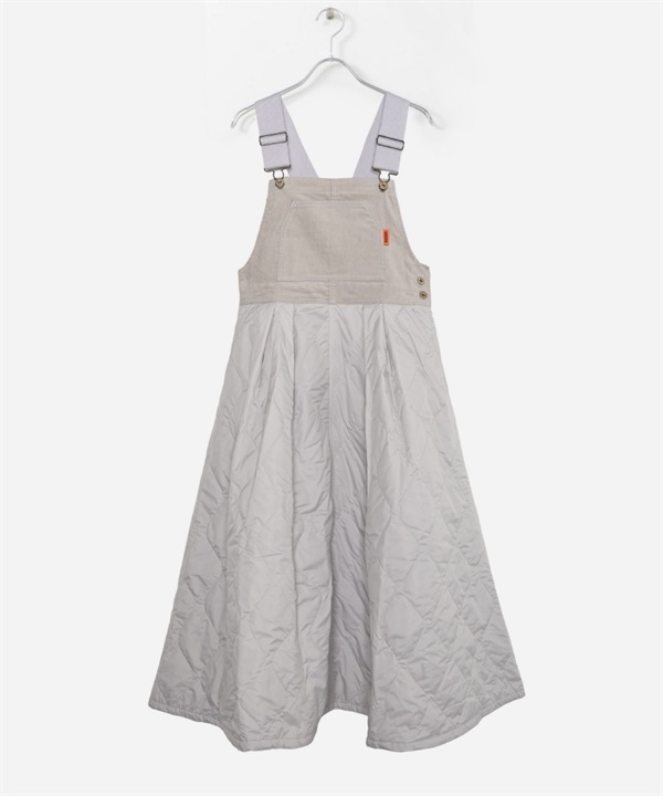 UNIVERSAL OVERALL / MIX JUMPER SKIRT(灰色-FREE-GRAY)