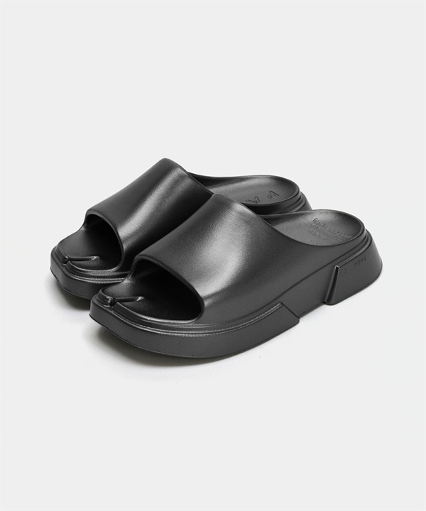 PAES / Slide 光澤感拖鞋 (女款)(鐵灰-23-LIGHT GRAY)