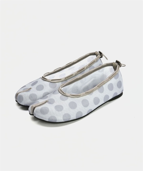PAES / 圓點分趾芭蕾鞋(灰色圓點-23.5-其他灰色)