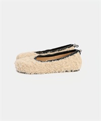 PAES / Teddy String Flat Ivory(白色-23.5-IVORY)