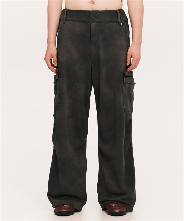 Plateau Studio / Grunge sweat cargo(Black-2-BLACK)