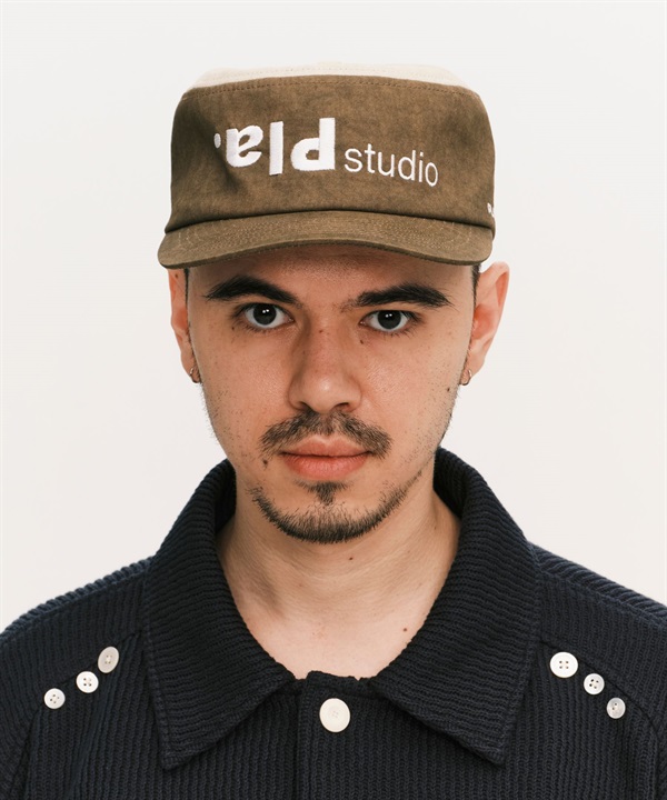 Plateau Studio / Type p painter cap(Brown / beige-F-其他棕色)