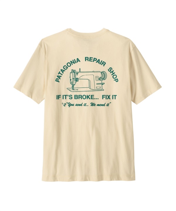 Patagonia /  M's Repair Shop T-Shirt(膚色UDNL-M-IVORY)