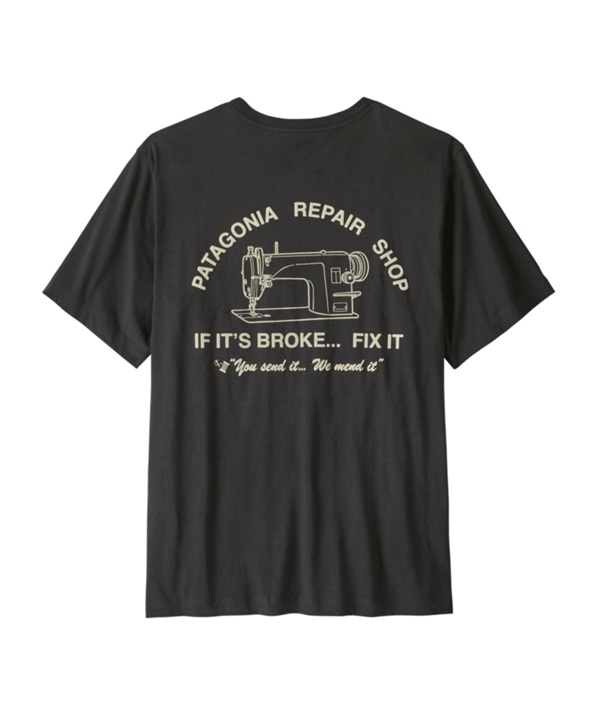Patagonia /  M's Repair Shop T-Shirt(黑色INBK-M-BLACK)