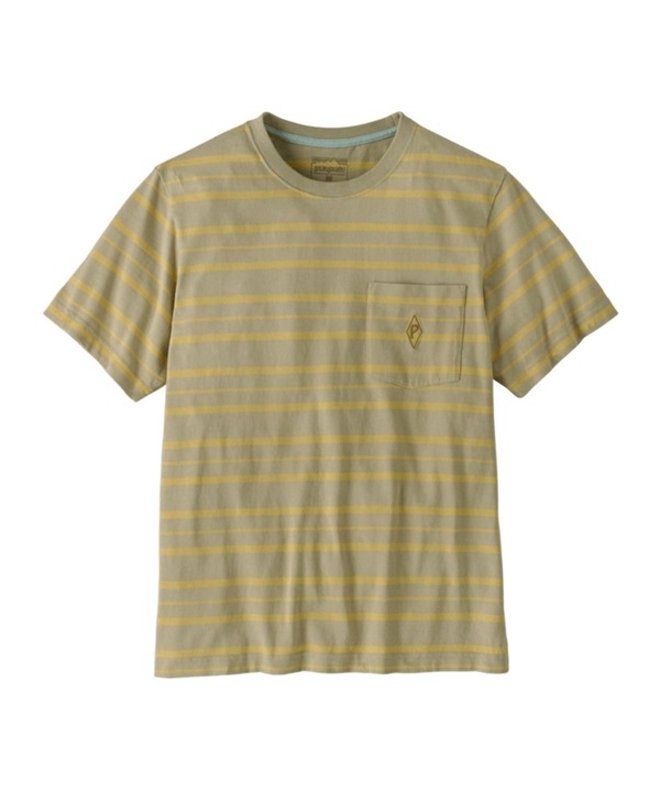 Patagonia /  M's MW Water People Mark Pocket Tee(石灰綠條紋SPWE-XS-其他灰色)