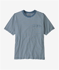 Patagonia / 條紋口袋短袖上衣(藍色WKSU-M-其他藍色)