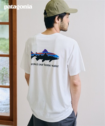 Patagonia / Home Water Trout 有機棉印花短袖上衣