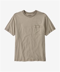 Patagonia / 條紋口袋短袖上衣(灰色WKSE-XS-其他灰色)