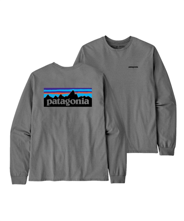 Patagonia / M's L/S P-6 Logo Responsibili-Tee(灰色GLH-S-GRAY)