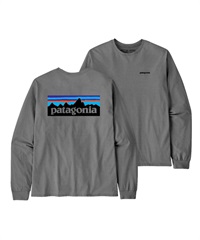 Patagonia / M's L/S P-6 Logo Responsibili-Tee(灰色GLH-S-GRAY)