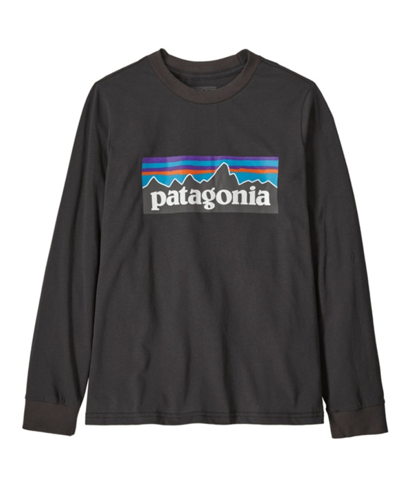 Patagonia / W's L/S P-6 Logo T-Shirt(黑色INBK-XXL-BLACK)