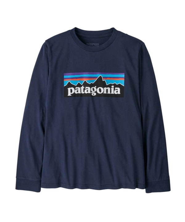 Patagonia / W's L/S P-6 Logo T-Shirt(藏青色NENA-XXL-NAVY)